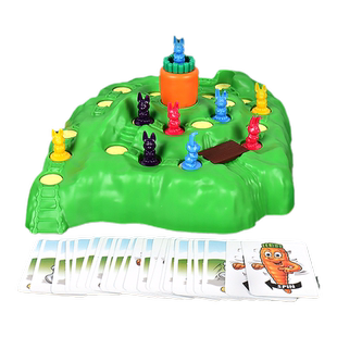 兔子陷阱儿童益智思维训练玩具转萝卜亲子互动龟兔赛跑专注力桌游