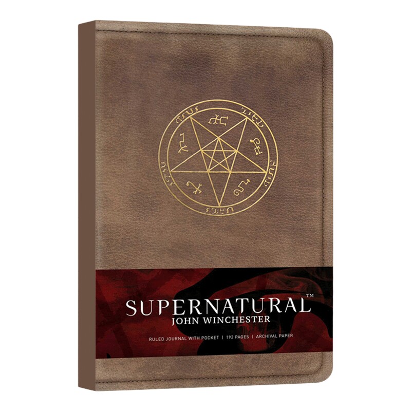 精装 英文原版小说 Supernatural 横线笔记本 John Winchester 英文版 进口英语原版书籍