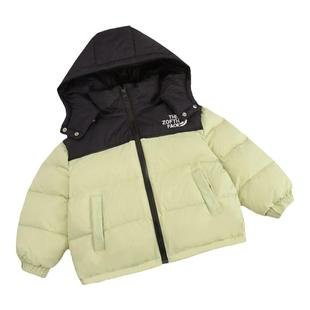 儿童羽绒服男款潮牌冬男童轻薄风衣白鸭绒冬装秋冬大童男加厚外套