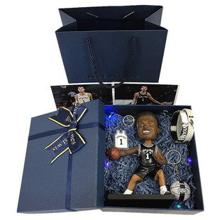 篮球球星摆件马刺队文班亚马手办周边球迷用品生日礼物盒送男孩子
