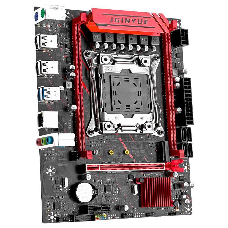 【正品】精粤X99主板CPU套装2011至强E5游戏办公渲染吃鸡白色电脑