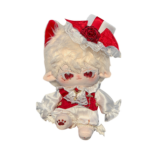 原创棉花娃娃20cm25cm30cm娃衣荆棘礼棺复古吸血鬼礼服帅气玩偶服