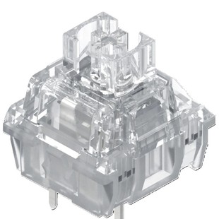 TTC冰静轴V2静音轴线性热插拔机械键盘开关客制化全透镀银升级