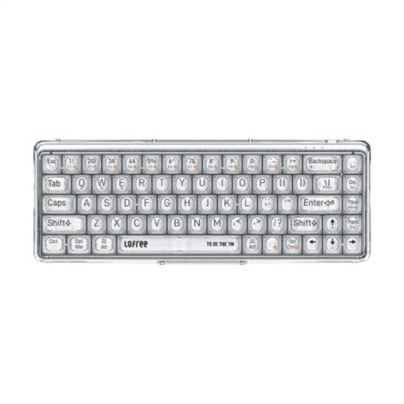 Lofree洛斐 1%透明機械無線藍牙鍵盤mac筆記本電腦ipad手機鍵盤