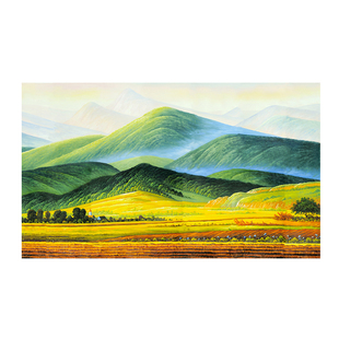 北欧简约巨人山高山大山办公室靠山图墙贴办公室客厅沙发背景挂画