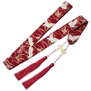 古风汉服马面裙配饰中国风古装飘带流苏发带绑发头绳束发丝带头饰