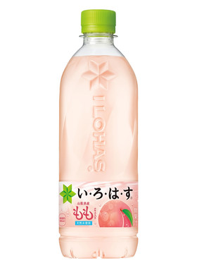 日本进口可口可乐透明白桃水天然水水蜜桃味饮料桃子水500ml瓶装