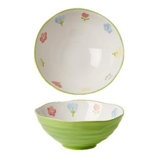 陶瓷斗笠碗沙拉碗大容量汤碗泡面碗家用米饭碗面盘宽口碗螺蛳粉碗