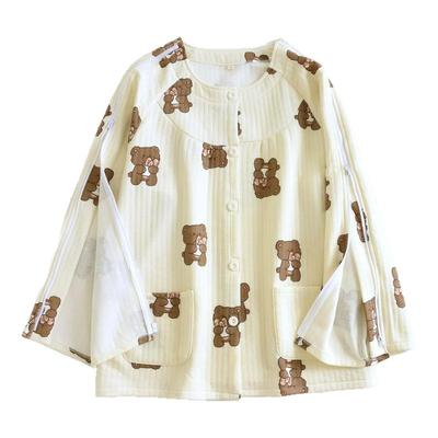 秋冬护理服一片式易穿脱保暖透气