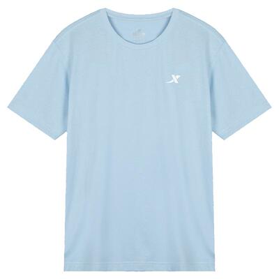 特步夏季纯棉短袖提醒男