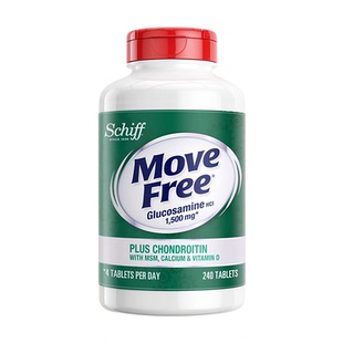 MoveFree益节高钙氨糖软骨素旭福钙片中老年养护关节美国原装进口