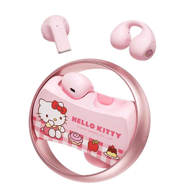 2026新款无线蓝牙双耳机耳夹式入耳两副开放HelloKitty可爱礼物女