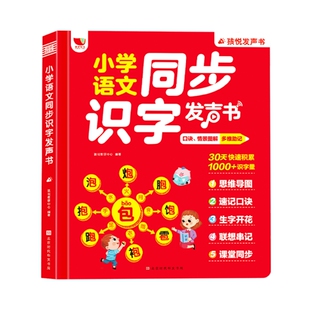 汉字速记思维导图形象识字发声书会说话的识字大王3000字一年级语文同步课堂笔记小学全解人教版教材启蒙早教识字书幼儿认字有声书
