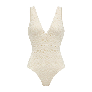 Yukari swim旗舰店连体泳衣女2025新款爆款性感纯色泳装遮肚显瘦