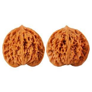 核桃文玩四座楼狮子头把玩手玩手把件古玩手盘王勇官帽麒麟纹男士