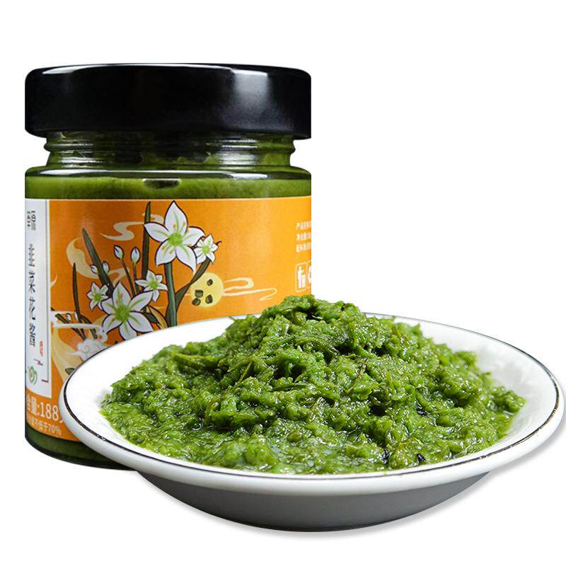 内蒙古草原纯野生韭菜花酱200g罐装农家手工自制新鲜韭菜花酱调味