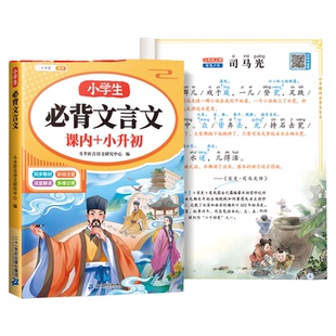 斗半匠小学生必背文言文阅读与训练小古文全解一本通语文人教版同步教材全文解析注音二三四五六年级小升初必背古诗词桃花源记书籍