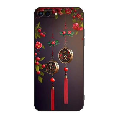 luckrider适用于苹果8plus平安顺遂iphone8plus新中式手机壳a1864经典复古apple苹果7plus网红a1661爆款pg7pl