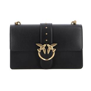 【自营】PINKO女士大号牛皮燕子包单肩包链条包