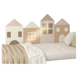 法式墙贴自粘隔凉防撞毛毡板床头改造背景墙榻榻米床围软包儿童房