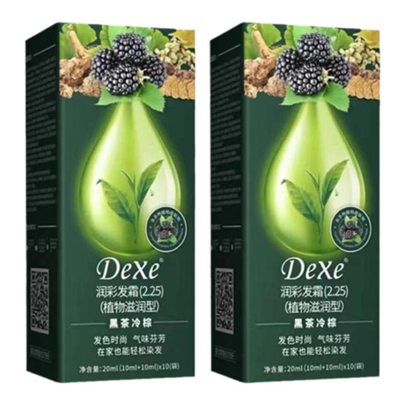 清丝语染发膏染发剂植物纯盖白自彩染