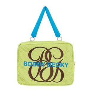 BOBBYBECKY多巴胺色系收纳电脑包手提包撞色包包通勤包可爱糖果色