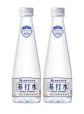 康之味苏打天然水336ml无气弱碱性pH8.0低钠矿泉水饮用苏打水整箱