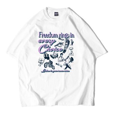 美式怪趣声音印花潮流短袖T恤