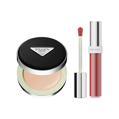 【官方正品】PRADA普拉达气垫唇釉礼盒套装遮瑕不脱妆礼物送女友