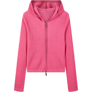 太平鸟女装秋季修身线开衫顺滑垂坠圆领针织衫A3EDE3514