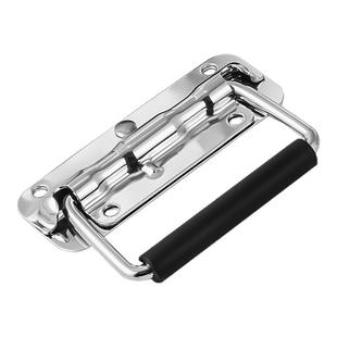 304不锈钢弹簧提手电池盒木箱抬手折叠拉手工具箱子手柄五金把手