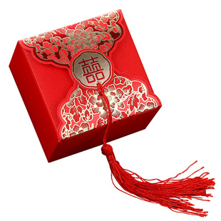 新款结婚喜糖礼盒成品含糖装糖果摆酒桌中式创意喜糖盒婚礼包装盒