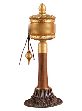 黄铜手持语狮子缩微胶片转轮