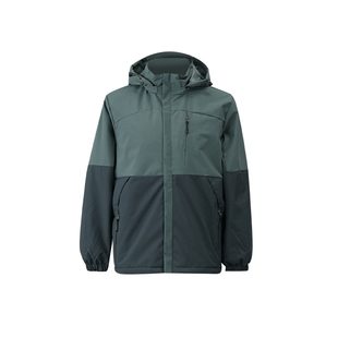 男士棉衣2025冬季新款潮流宽松休闲撞色防风轻便保暖连帽棉服外套