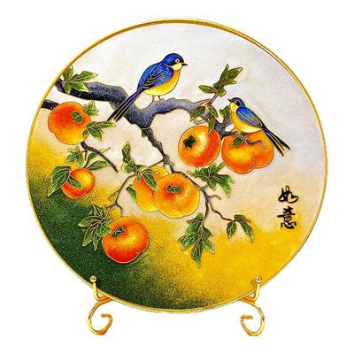 千里江山景泰蓝掐丝珐琅画DIY