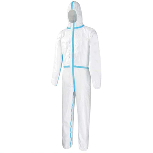 一次性防护工作服连体带帽养殖厂全身隔离无尘衣分体加厚防水防油