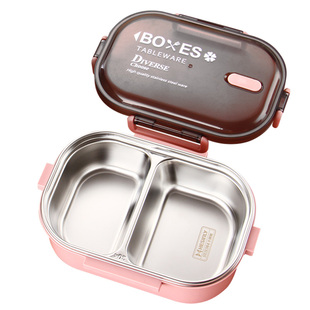 304不锈钢饭盒保温小学生餐盒套装儿童分隔上班族上学专用便当盒