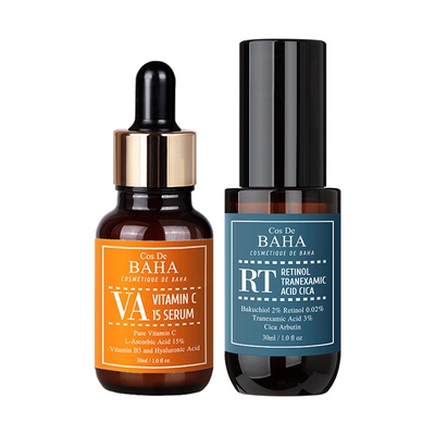 【早C晚A】15%原型VC+0.02% A醇紧致抗皱抗衰抗氧化暗沉去黄提亮