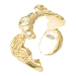 Dare买手店 alfir正品 面包家族戒指碱水牛角包小众复古饰品首饰