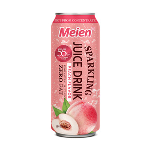越南进口美恩荔枝石榴水蜜桃山竹果汁气泡水碳酸饮料330ml