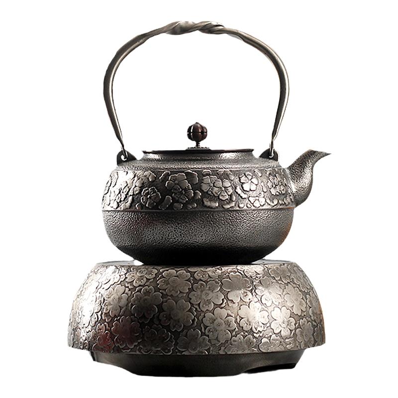 日本樱花原装进口砂铁壶亏本清仓纯手工烧水壶电陶炉高端茶具铁瓶