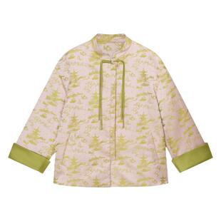 东方甄选新中式山亭秋色外套女长袖女装国风上衣早秋穿搭秋装衣服