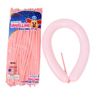 加厚马卡龙长条气球260编制造型动物条形魔术气球棒100个装儿童