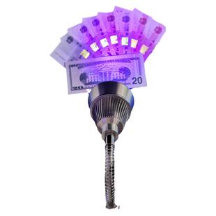 led紫光紫外线uv美甲固化荧光剂三防漆证件防伪检测验钞灯夹子款