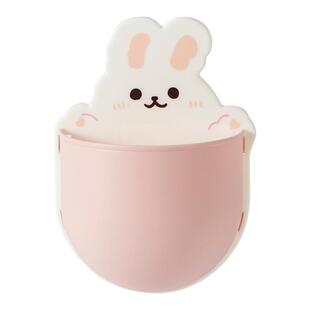 Home7city小熊小兔牙刷牙膏架免打孔浴室收纳架可爱少女心粘贴式