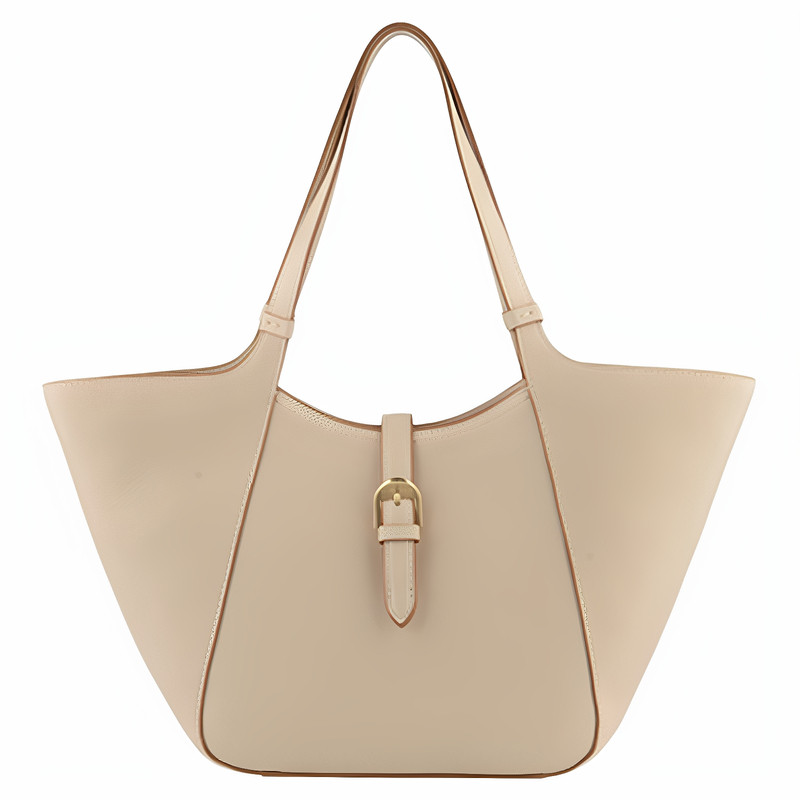 POURCHET/宝榭中号蝴蝶包法国原创设计女士手拎通勤托特搭扣设计