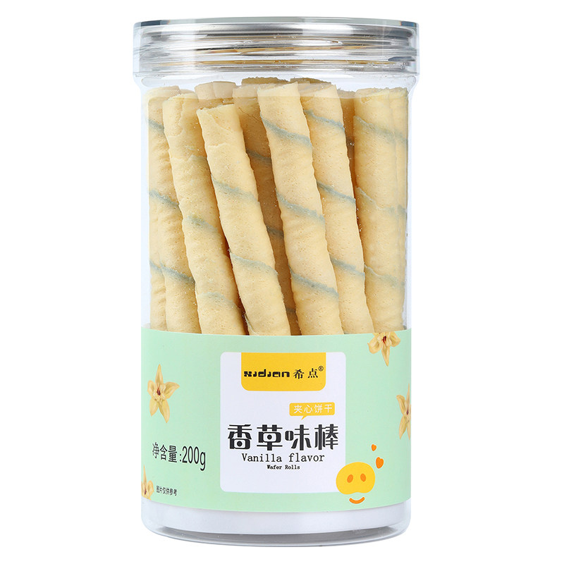 夹心蛋卷台式风味200g能量威化