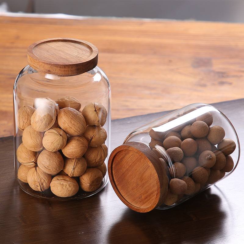 高硼硅玻璃陈皮大容量玻璃玻璃密封储口罐密封罐压防漏收纳物瓶罐