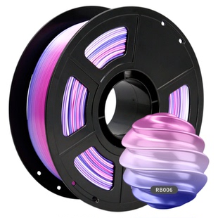彩多屋3D打印耗材PLA彩虹丝绸渐变糖果三色双色多色适配拓竹H2D P2S 创想通用