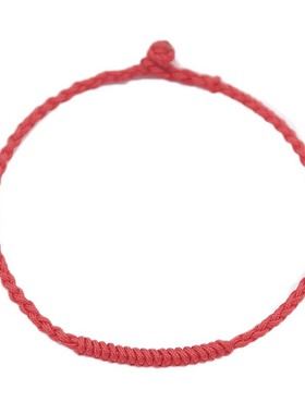 本命年量身编织男女金刚结红手绳